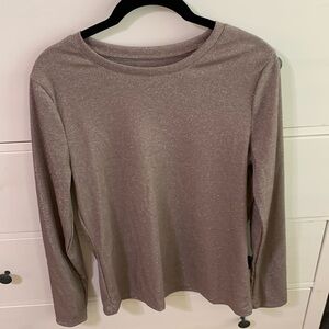 Beautiful glitter long sleeve top! Size L- never worn!